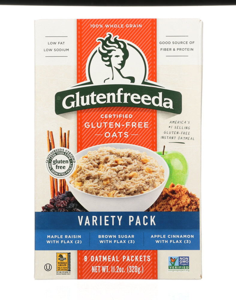 GLUTENFREEDA: Gluten Free Instant Oatmeal Variety Pack, 11.2 oz - Vending Business Solutions