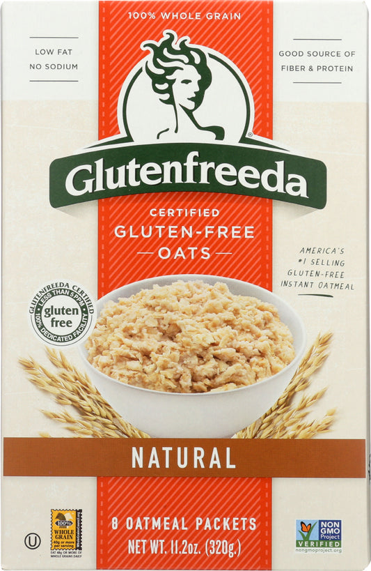 GLUTENFREEDA: Gluten Free Instant Oatmeal Natural, 11.2 oz - Vending Business Solutions