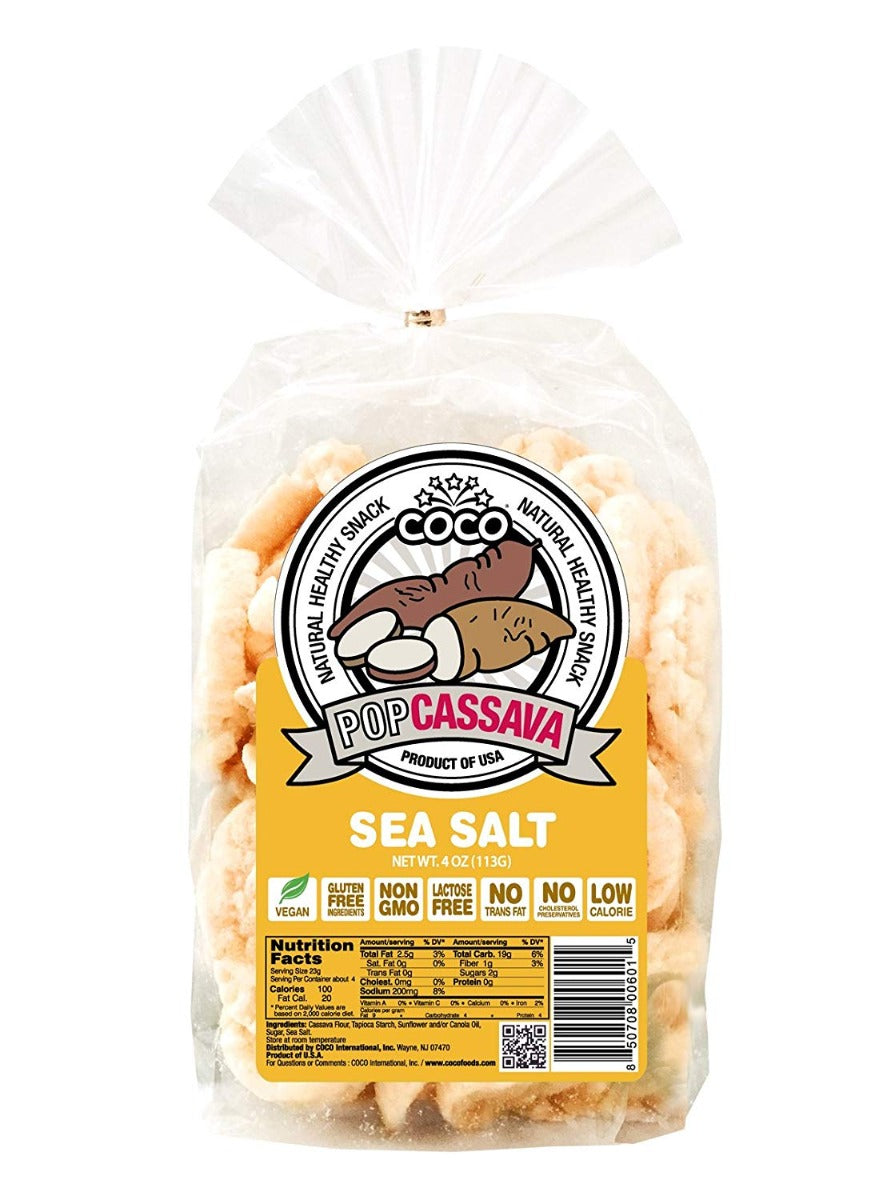 COCO LITE: Pop Cassava Sea Salt, 4 oz - Vending Business Solutions
