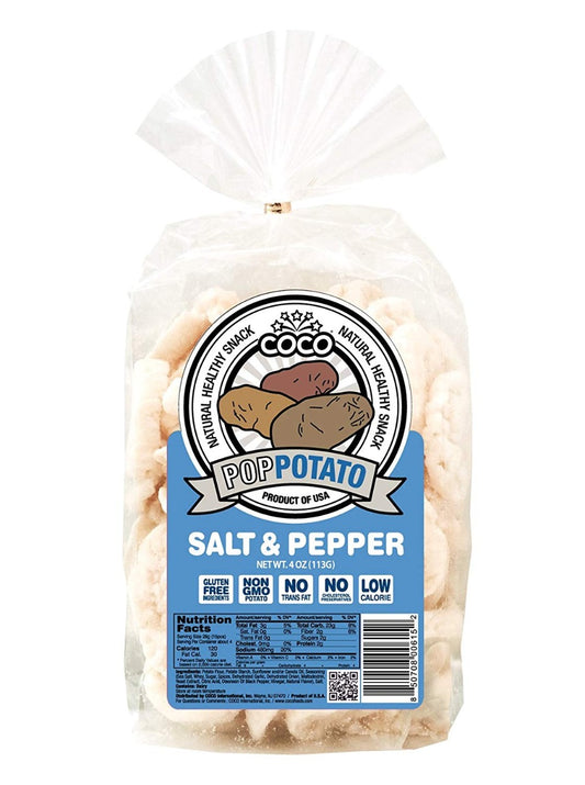 COCO LITE: Pop Potato Salt and Pepper, 4 oz - Vending Business Solutions