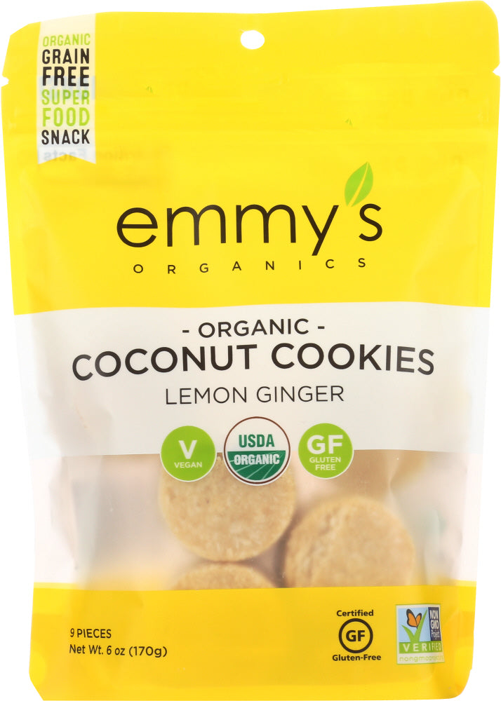 EMMYS ORGANICS: Macaroon Lemon Ginger, 6 oz - Vending Business Solutions
