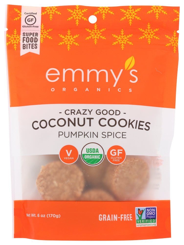 EMMYSORGANICS: Pumpkin Spice Cookie, 6 oz - Vending Business Solutions
