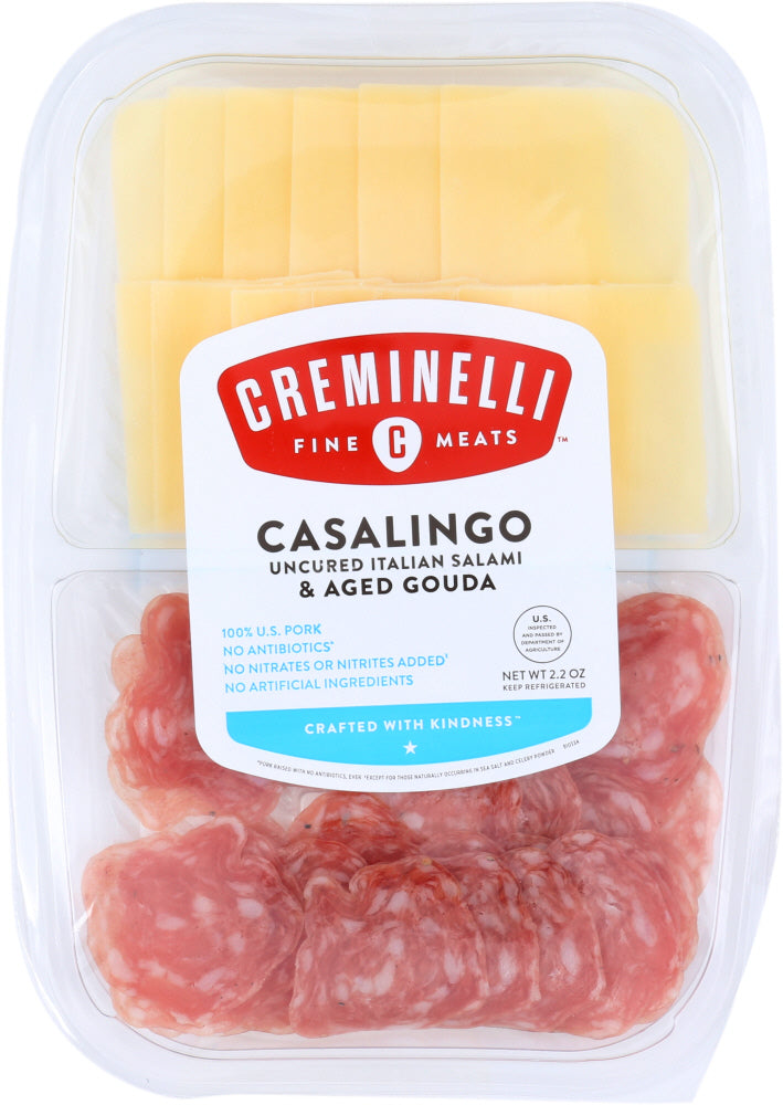 CREMINELLI FINE MEATS: Casalingo Salami with Gouda Cheese, 2.2 oz - Vending Business Solutions