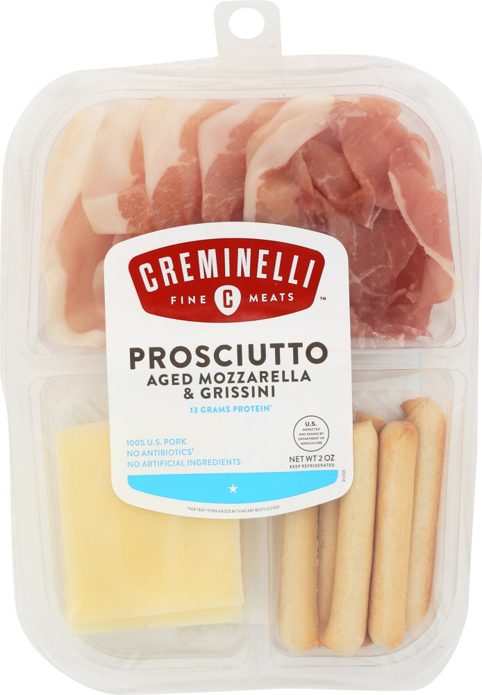 CREMINELLI FINE MEATS: Snack Prosciutto Mozzarella and Grissini, 2 oz - Vending Business Solutions