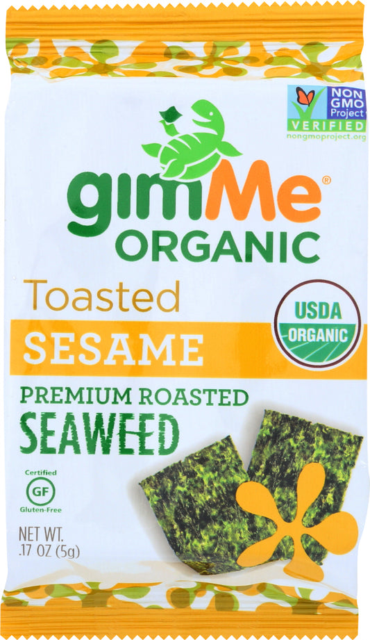 GIMME: Organic Roasted Seaweed Snacks Sesame, 0.17 oz - Vending Business Solutions