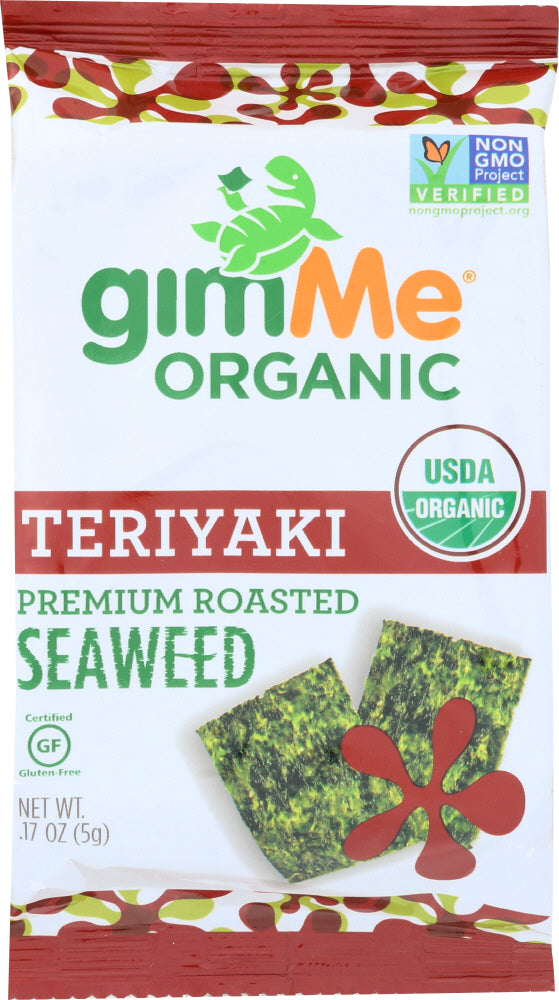 GIMME: Organic Roasted Seaweed Snacks Teriyaki, 0.17 oz - Vending Business Solutions