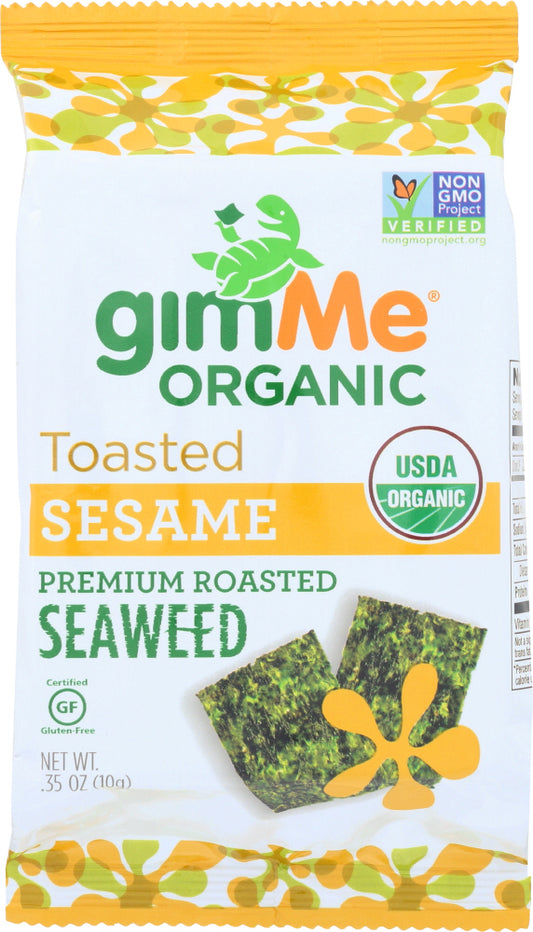 GIMME: Organic Roasted Seaweed Snacks Sesame, 0.35 oz - Vending Business Solutions