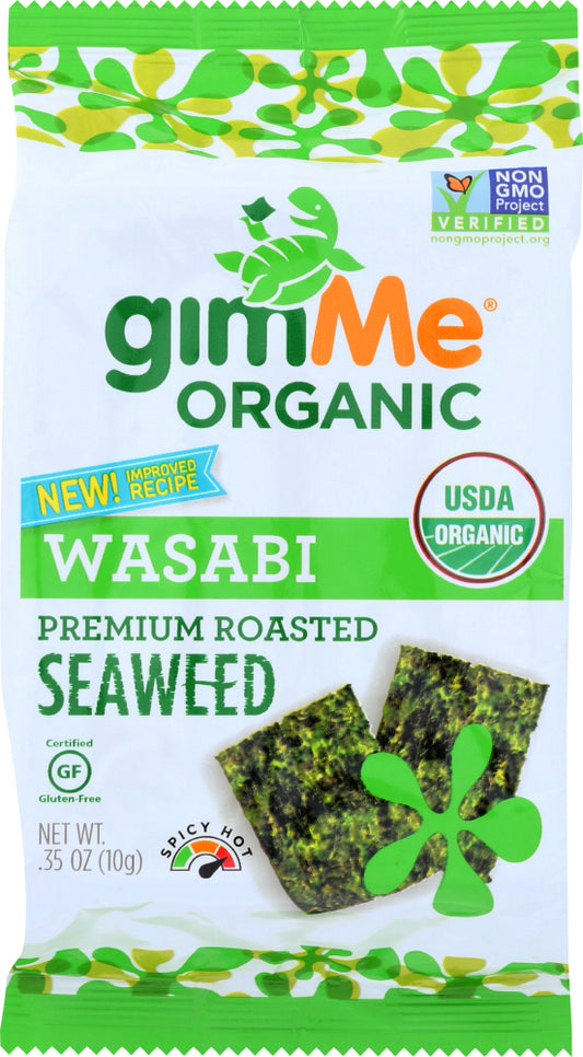 GIMME: Roasted Seaweed Snacks Wasabi, 0.35 oz - Vending Business Solutions