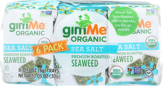 GIMME: Seaweed Roasted Sea Salt Organic, 1.05 oz - Vending Business Solutions