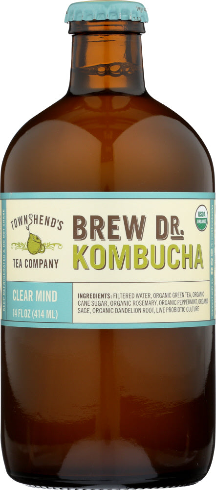 BREW DR KOMBUCHA: Kombucha Clear Mind, 14 fl oz - Vending Business Solutions