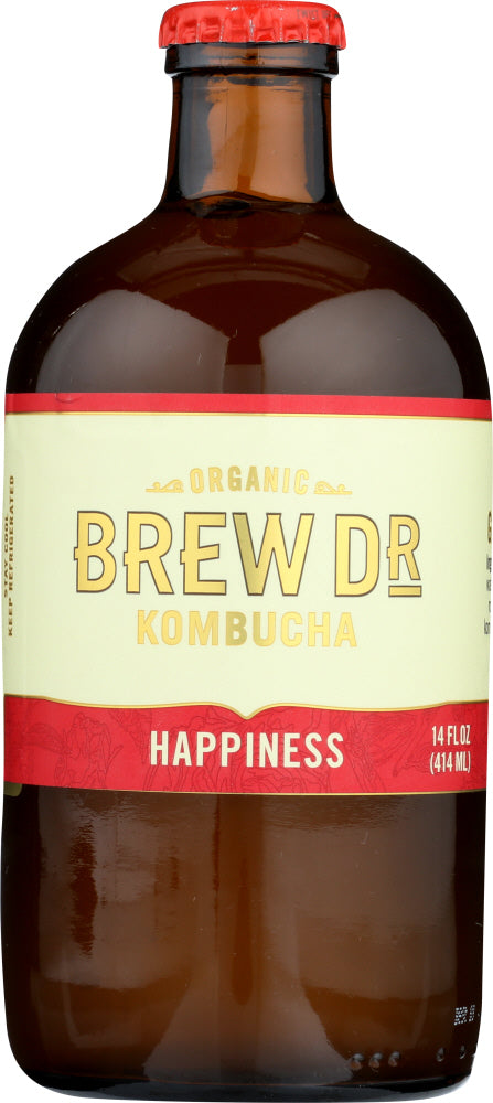 BREW DR KOMBUCHA: Kombucha Happiness, 14 oz - Vending Business Solutions