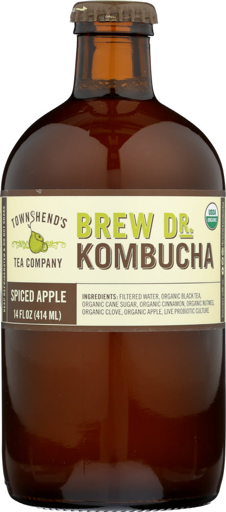 BREW DR KOMBUCHA: Kombucha Spiced Apple, 14 fl oz - Vending Business Solutions