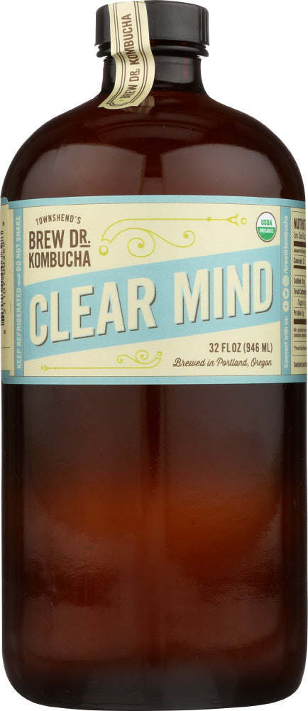 BREW DR KOMBUCHA: Kombucha Clear Mind, 32 fl oz - Vending Business Solutions