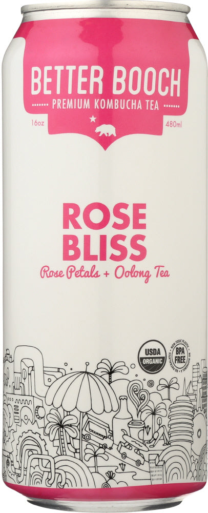 BETTER BOOCH: Rose Bliss Kombucha, 16 oz - Vending Business Solutions