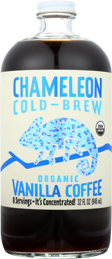 CHAMELEON COLD BREW: Organic Coffee Concentrate Vanilla, 32 oz - Vending Business Solutions