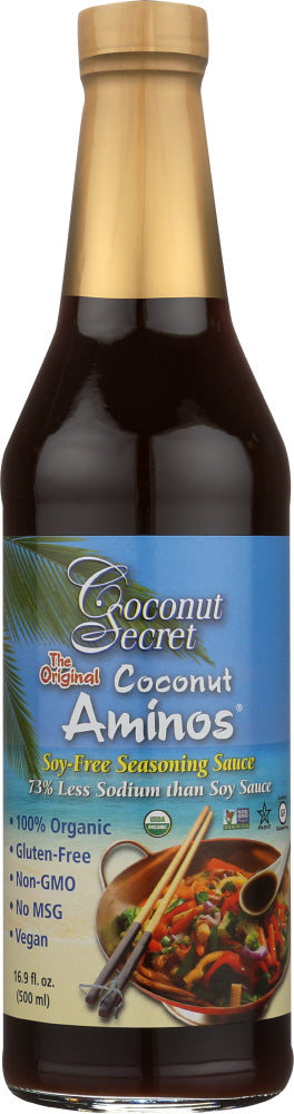 COCONUT SECRET: Coconut Aminos Soy Free Seasoning Sauce, 16.9 oz - Vending Business Solutions