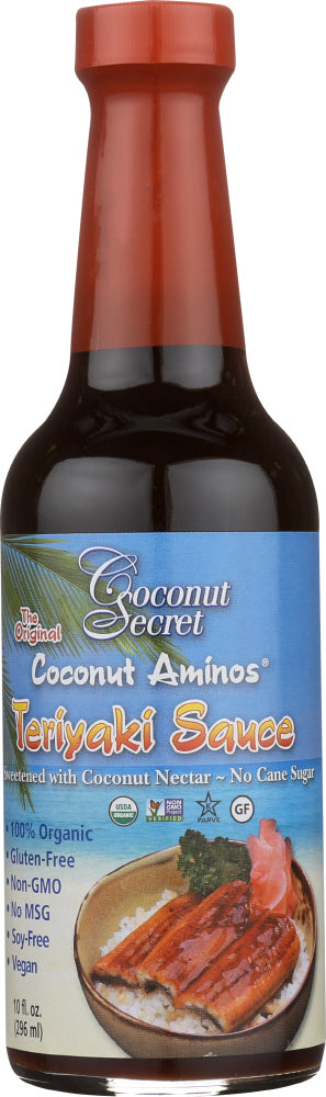 COCONUT SECRET: Coconut Aminos Teriyaki Sauce, 10 oz - Vending Business Solutions