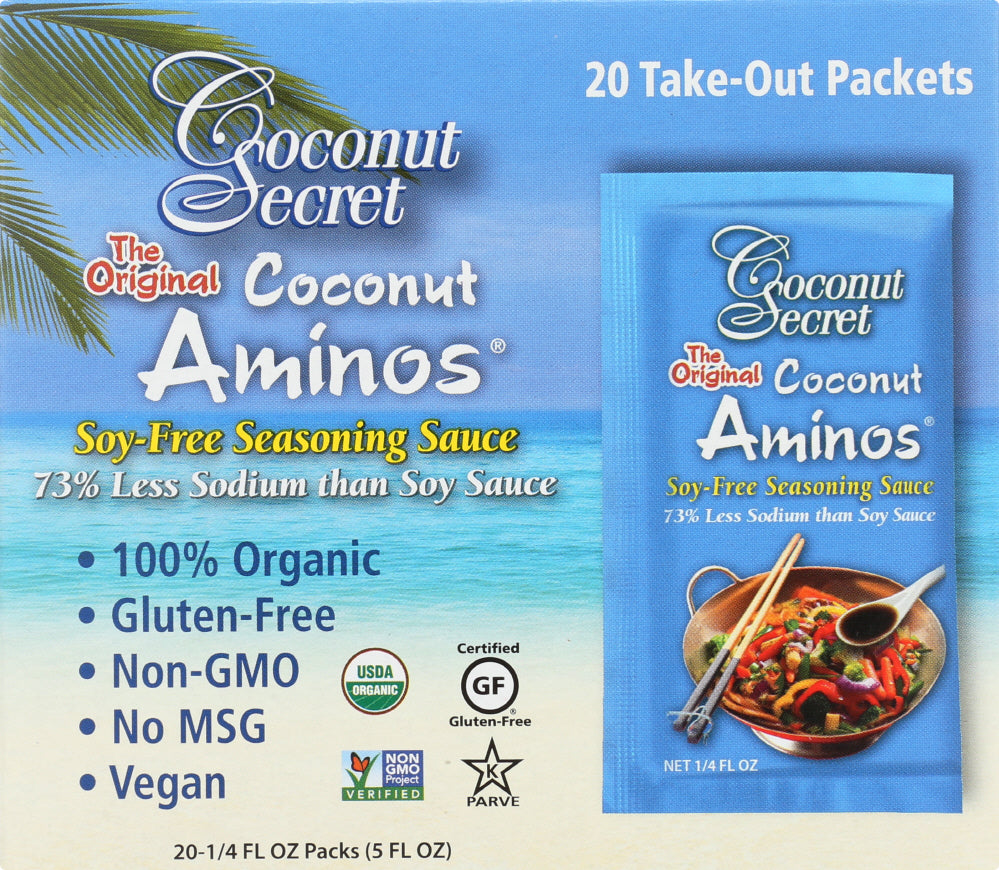 COCONUT SECRET: Aminos Coconut Packets, 5 oz - Vending Business Solutions