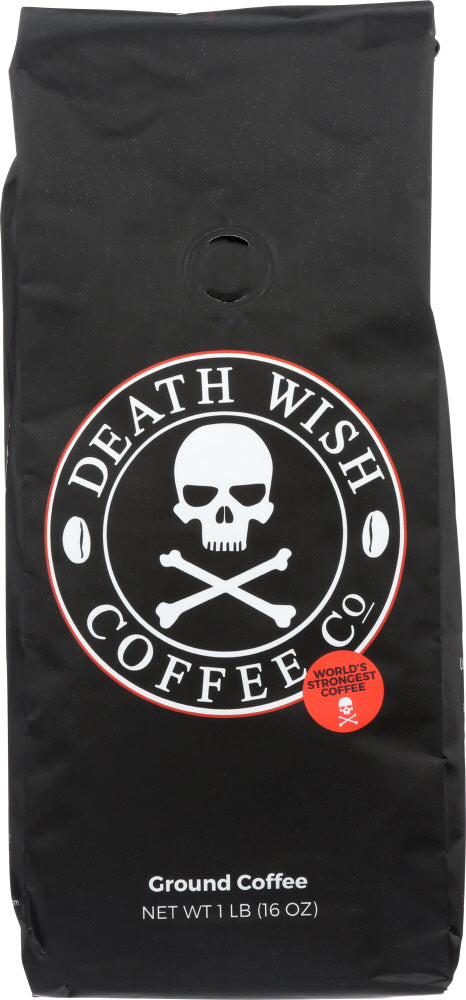 DEATH WISH COFFEE: Ground Coffee Beans, 1 lb - Vending Business Solutions