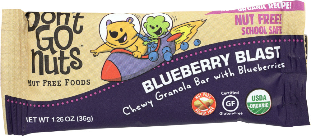 DONT GO NUTS: Organic Bar Snack Blueberry Blast, 36 gm - Vending Business Solutions