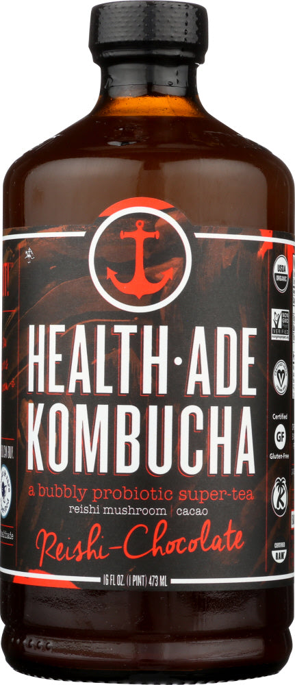 HEALTH ADE: Reishi Chocolate Kombucha, 16 oz - Vending Business Solutions