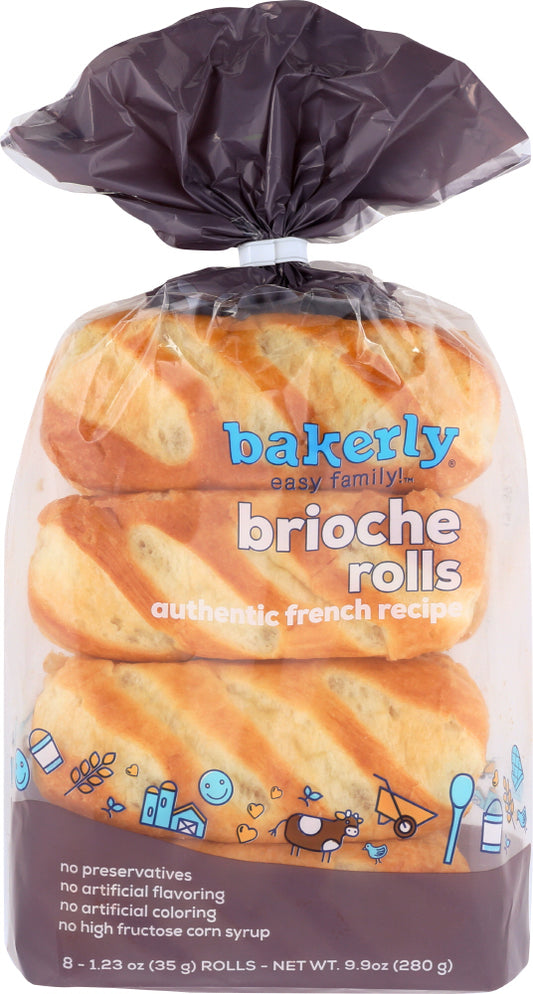 BAKERLY: Brioche Rolls Pack of 8, 9.88 oz - Vending Business Solutions
