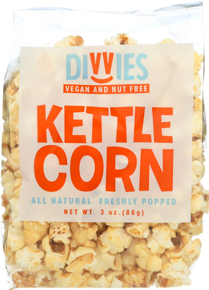 DIVVIES: Kettle Corn All Natural, 3 oz - Vending Business Solutions