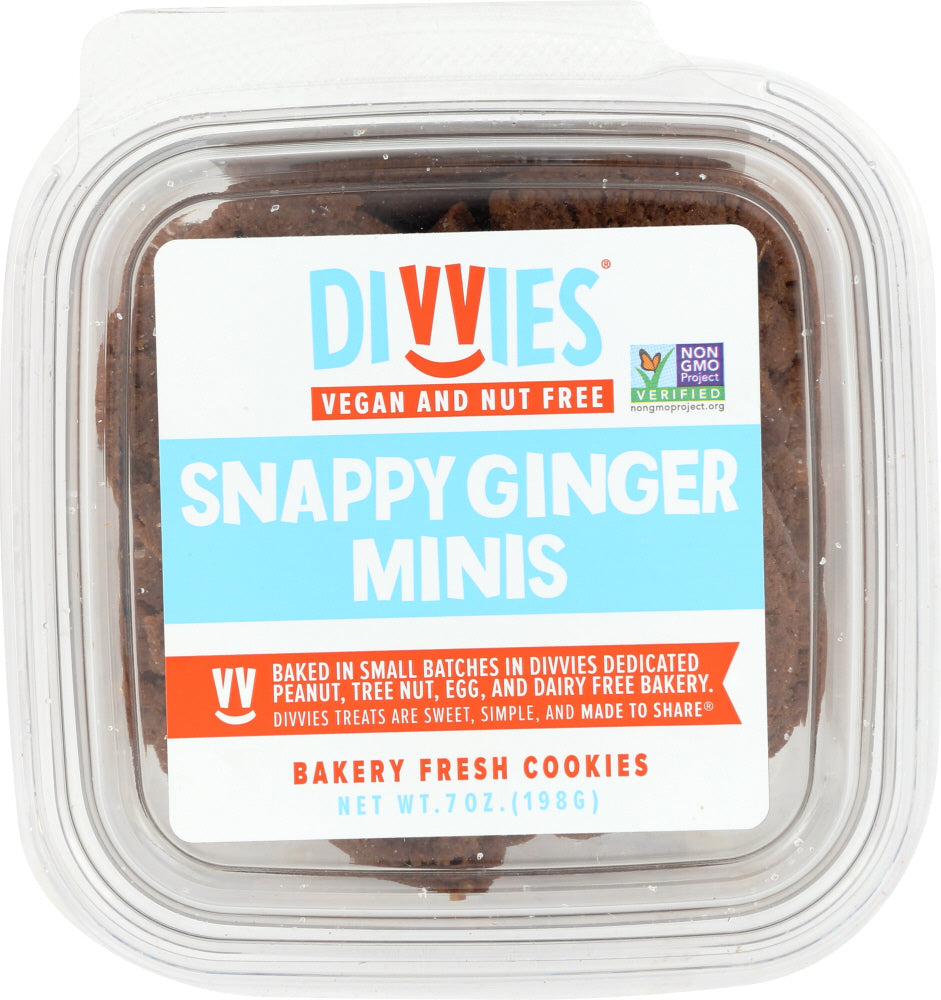 DIVVIES: Snappy Ginger Minis Cookies, 6 oz - Vending Business Solutions
