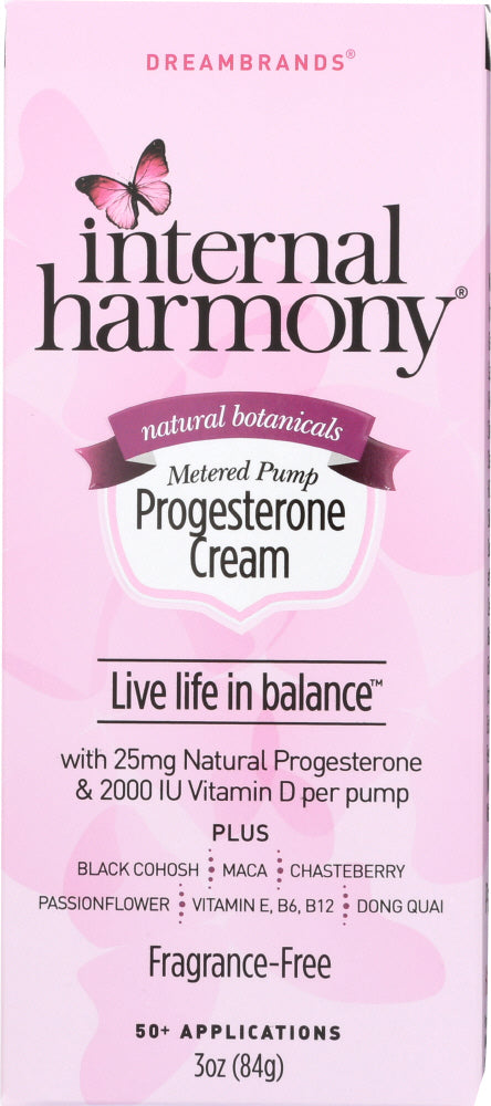 DREAMBRANDS: Internal Harmony for Women Progesterone Cream, 3 oz - Vending Business Solutions
