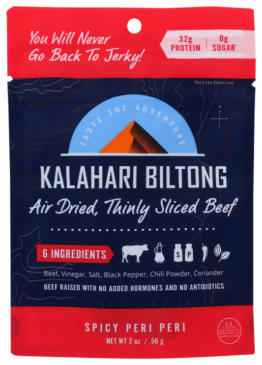 KALAHARI BILTONG: Biltong Peri Peri Flavor, 2 oz - Vending Business Solutions