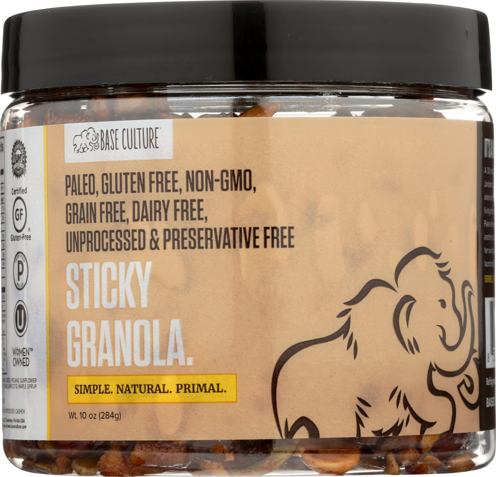 BASE CULTURE: Sticky Granola, 10 oz - Vending Business Solutions