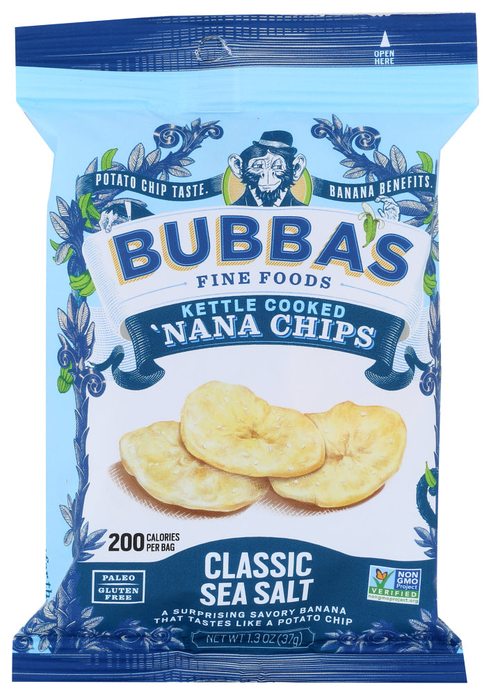 BUBBA'S FINE FOODS: 'Nana Chips Classic Sea Salt, 1.30 oz - Vending Business Solutions