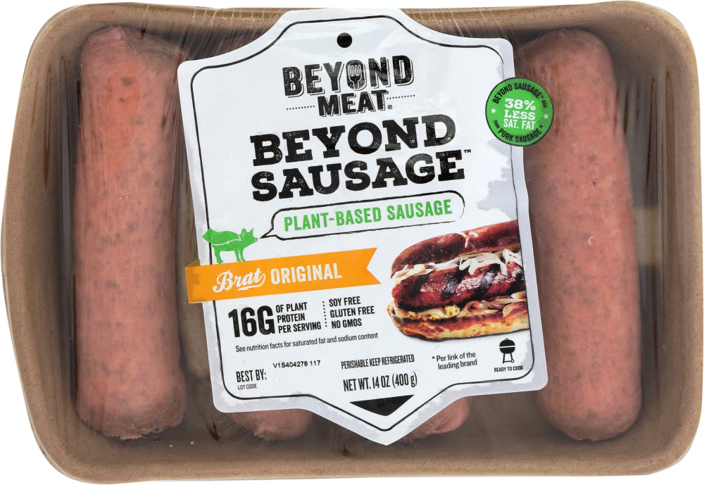 BEYOND MEAT: Beyond Sausage Brat Original, 14 oz - Vending Business Solutions
