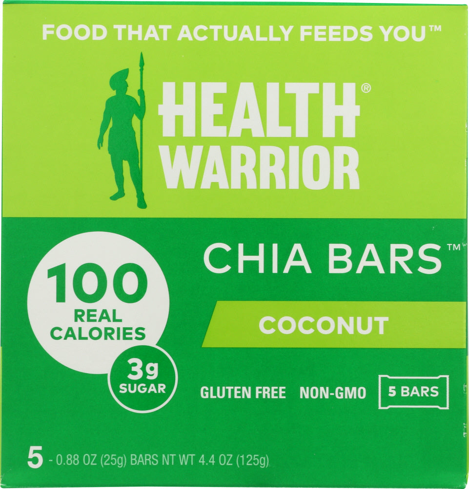 HEALTH WARRIOR: Coconut Chia Bar, 4.40 oz - Vending Business Solutions
