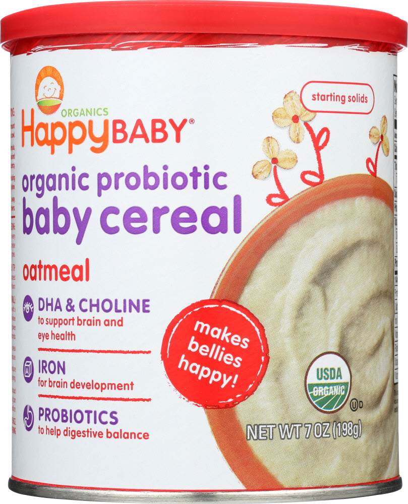 HAPPY BABY: Cereal Oatmeal Organic, 7 oz - Vending Business Solutions