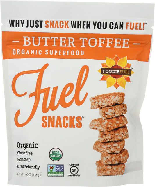 FOODIE FUEL: Super Snacker Crisps Butter Toffee, 4 oz - Vending Business Solutions