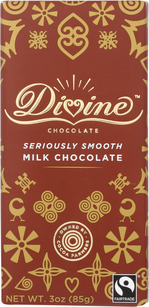 DIVINE CHOCOLATE:  Milk Chocolate Bar, 3 oz - Vending Business Solutions