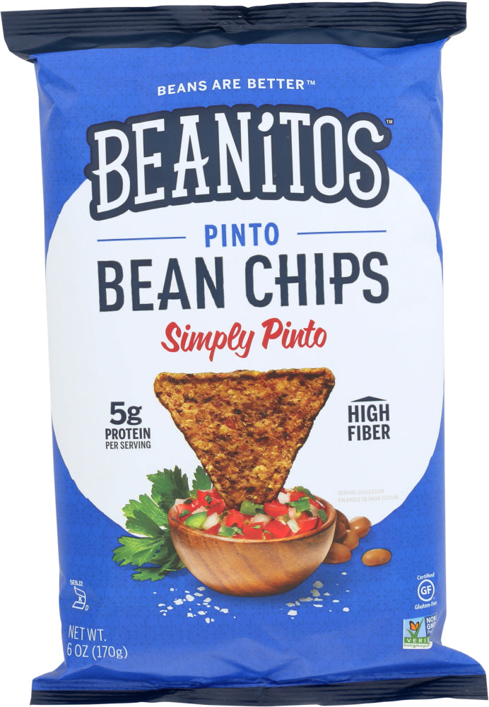 BEANITOS: Simply Pinto Bean Chips with Sea Salt, 6 oz - Vending Business Solutions