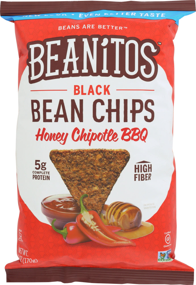 BEANITOS: Black Bean Chips Chipotle BBQ, 6 oz - Vending Business Solutions