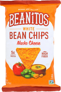BEANITOS: White Bean Chips Nacho Cheese, 6 oz - Vending Business Solutions