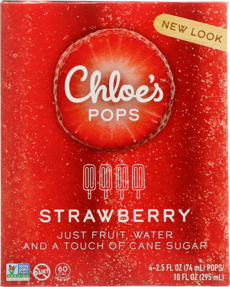 CHLOES: Fruit Pop Strawberry, 10 oz - Vending Business Solutions