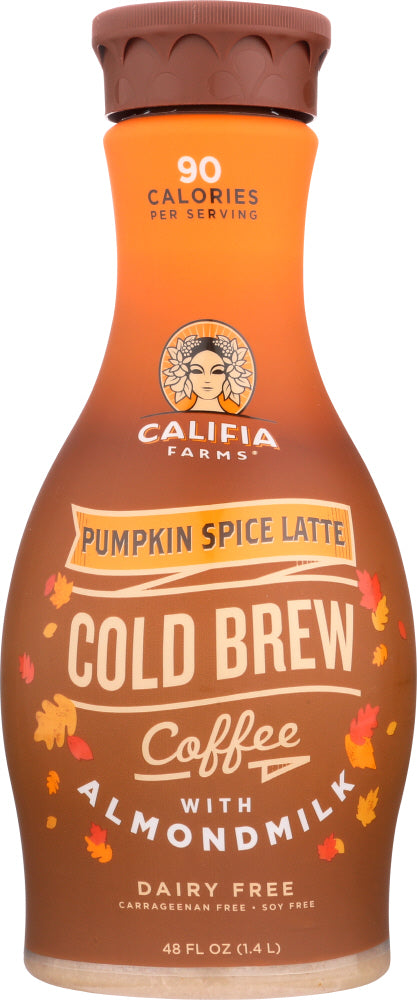 CALIFIA: Pumpkin Spice Latte Cold Brew Coffee, 48 oz - Vending Business Solutions