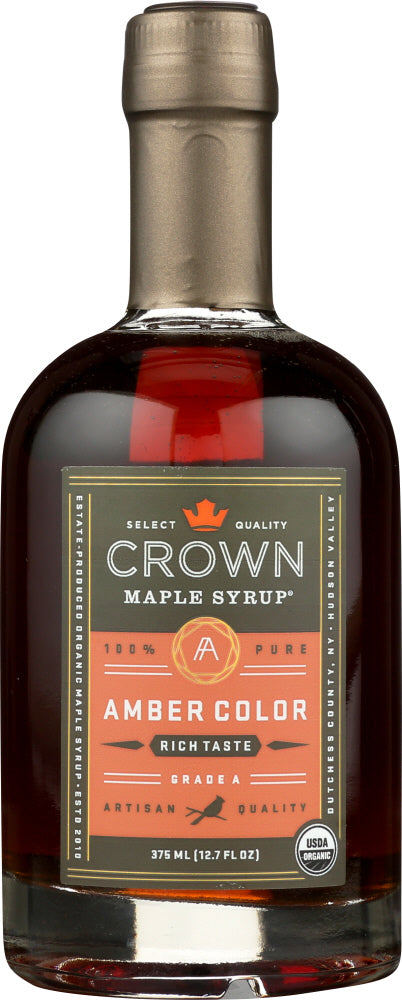 CROWN MAPLE: Amber Color Maple Syrup, 12.7 fo - Vending Business Solutions