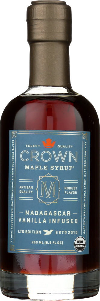 CROWN MAPLE: Madagascar Vanilla Maple Syrup, 8.5 fo - Vending Business Solutions