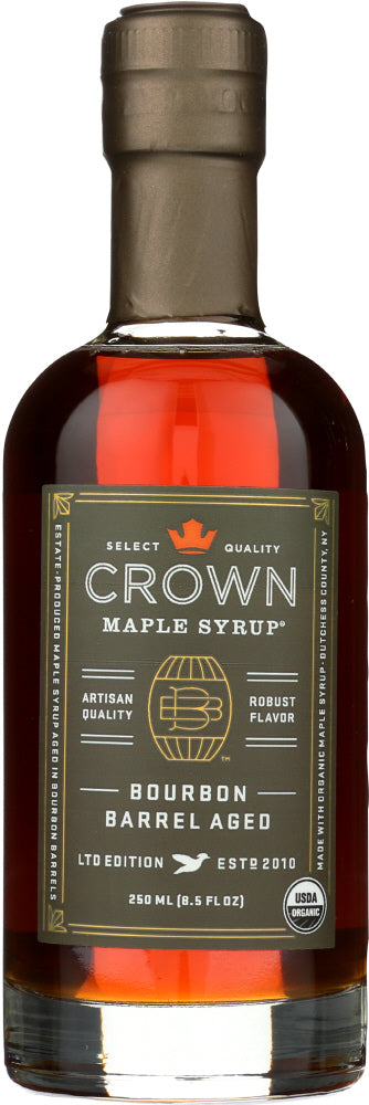 CROWN MAPLE: Maple Syrup Bourbon Barrel Aged, 8.5 fl oz - Vending Business Solutions