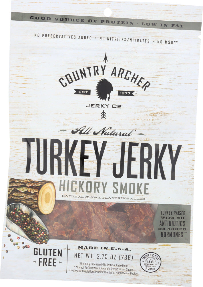 COUNTRY ARCHER: Turkey Jerky Hickory Smoke, 2.75 oz - Vending Business Solutions