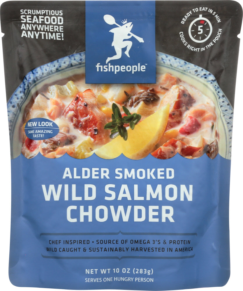 FISHPEOPLE: Smoked Wild Salmon Chowder, 10 oz - Vending Business Solutions