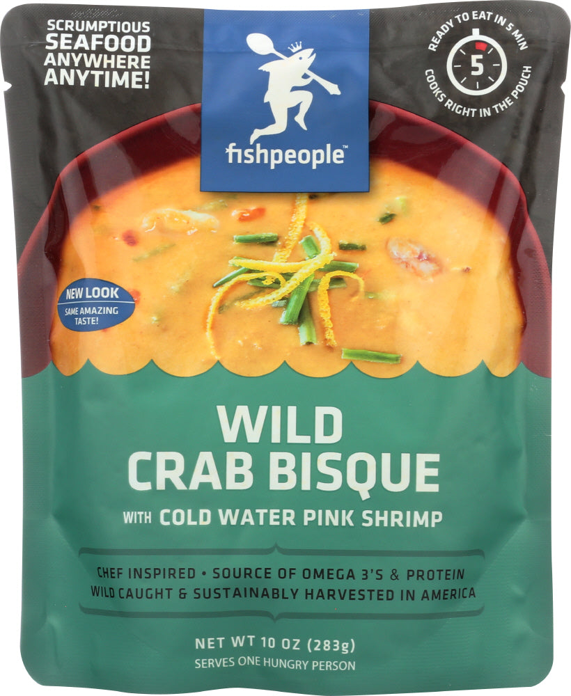FISHPEOPLE: Wild Crab Bisque & Pink Shrimp, 10 oz - Vending Business Solutions