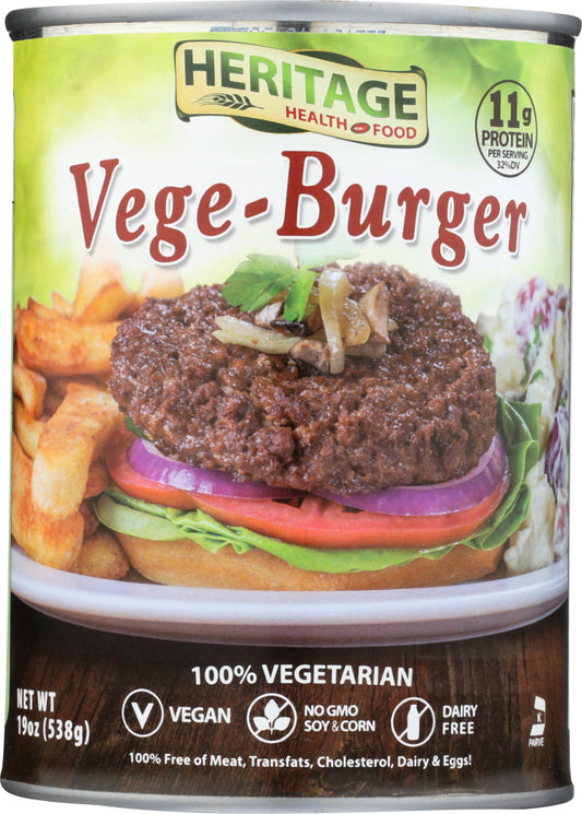 HERITAGE HEALTH: Burger Vegan 19 oz - Vending Business Solutions
