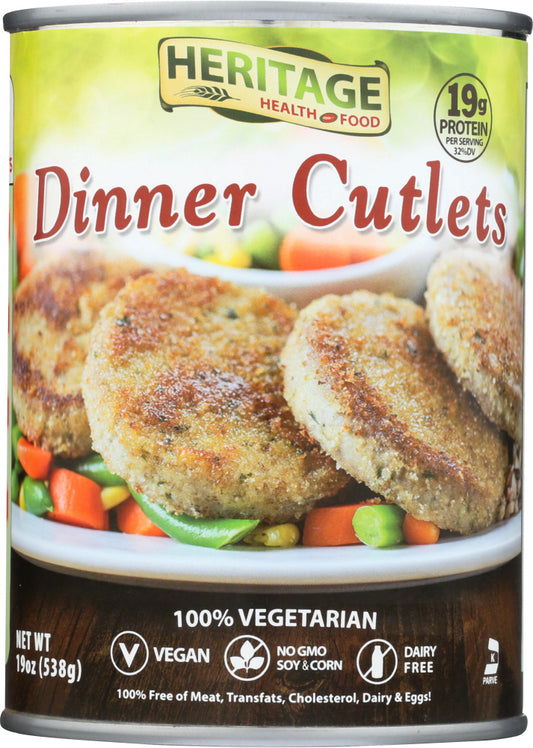 HERITAGE HEALTH: Cutlet Vegan Dinner, 19 oz - Vending Business Solutions
